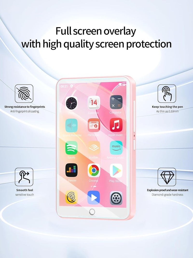 UYRUREL Screen Protector for Oilsky M303-Pro-2 MP3 Player 4.0" Touch Screen, High-definition Scratch Resistant Film,HD Clear, Bubble Free with Easy Installation Kit, 3 Pack. - Image 2